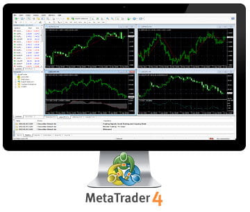 XMのMT4プラットフォームの取引画面