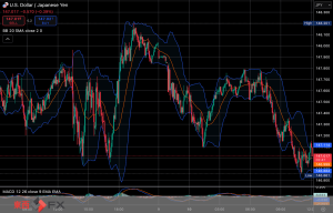 今日2025年3月10日月曜日の日本の東京外国為替市場の今朝9時頃から今夜17時頃までの対ドル円相場の為替レートの値動きは、円の安値でドルの高値の147円9銭付近から、円の高値でドルの安値の147円79銭付近の値幅約70銭で、今夜17時の東京外国為替市場の対ドル円相場の終値は147円62銭付近と、...