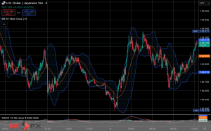 今日2025年6月3日火曜日の日本の東京外国為替市場の今朝9時頃から今夜17時頃までの対ドル円相場の為替レートの値動きは、円の高値でドルの安値の142円42銭付近から、円の安値でドルの高値の143円27銭付近の値幅約85銭で、...